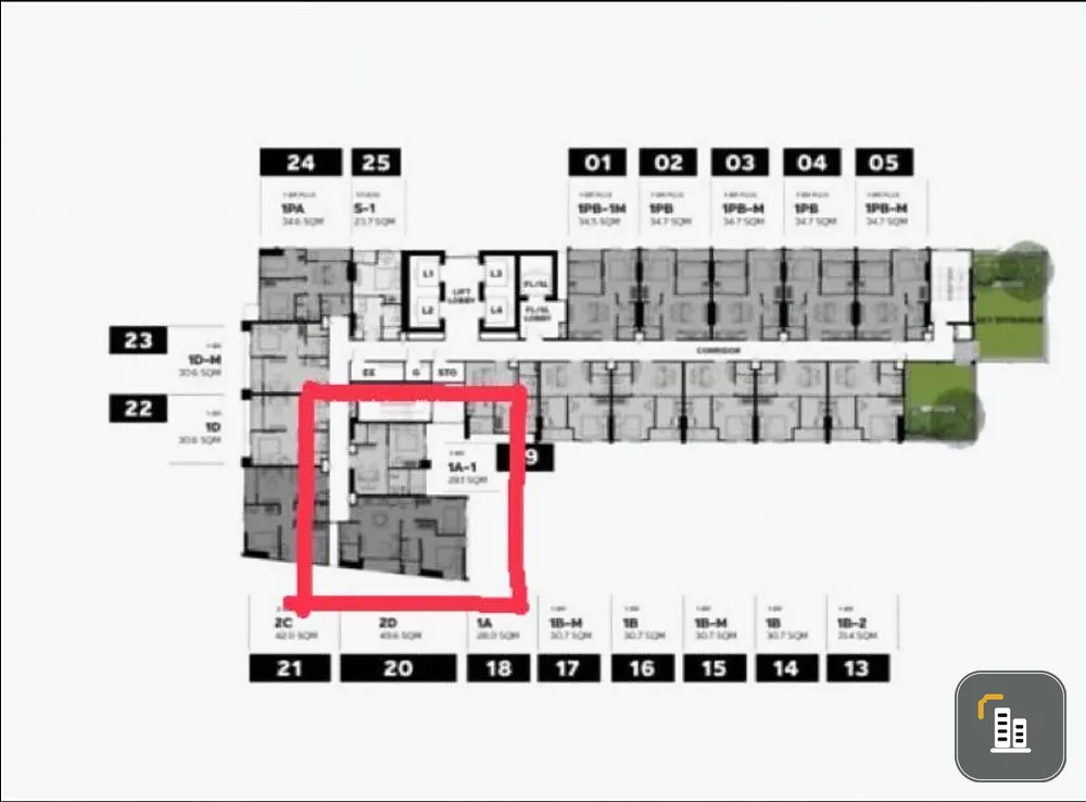 Down payment sale, Metris District Lat Phrao, 2 bedrooms, good project, good location, book now, don't miss it.