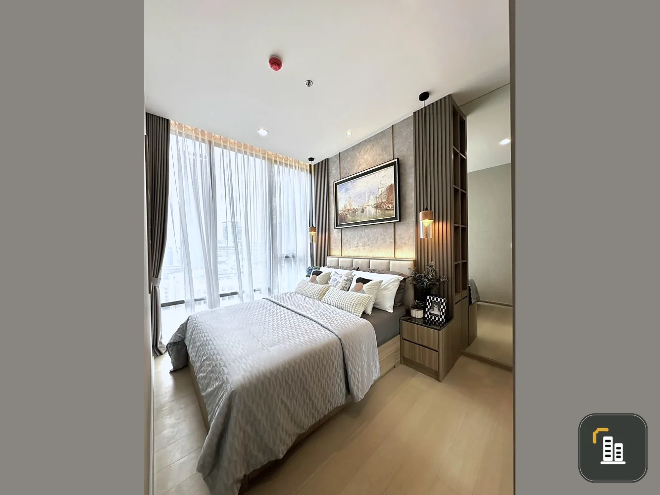 Condo for rent, The Extro Phayathai - Rangnam, beautifully decorated room, fully built-in. If you miss it, you'll regret it later.