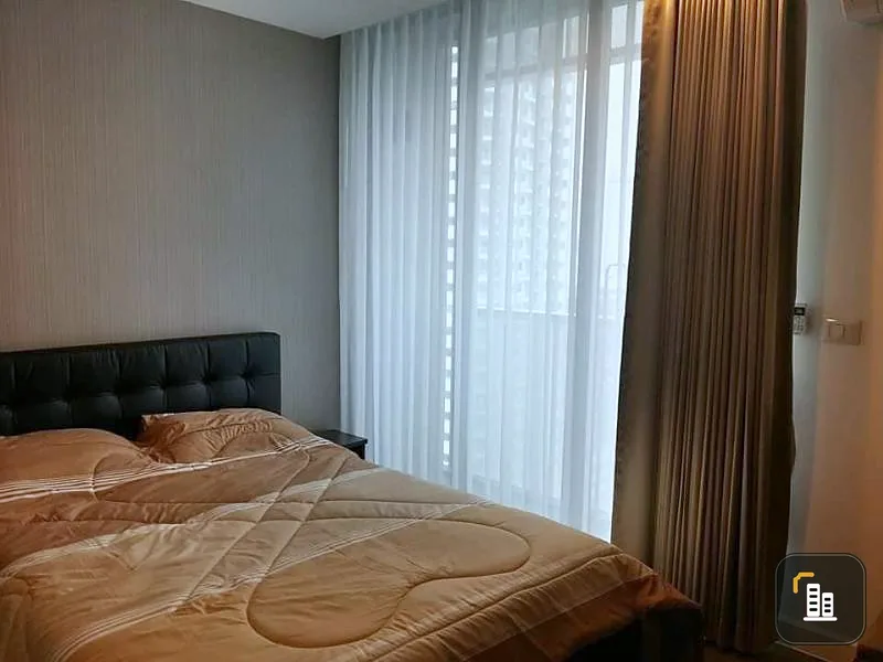 Condo for rent, A Space ID Asoke-Ratchada, beautiful room, furniture is ready, don't wait.