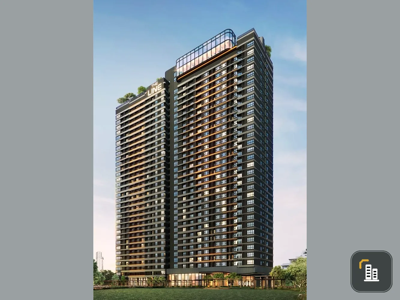 Selling down payment, The Line Vibe, 9th floor, not very high, spacious room, built-in kitchen, hurry up and reserve, be the owner now!