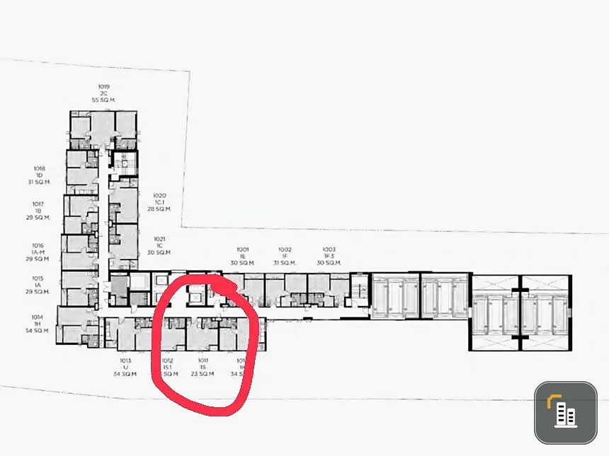 For sale, Quintara Maiden Phonimit, 12th floor, studio room, city view, hurry and reserve now!