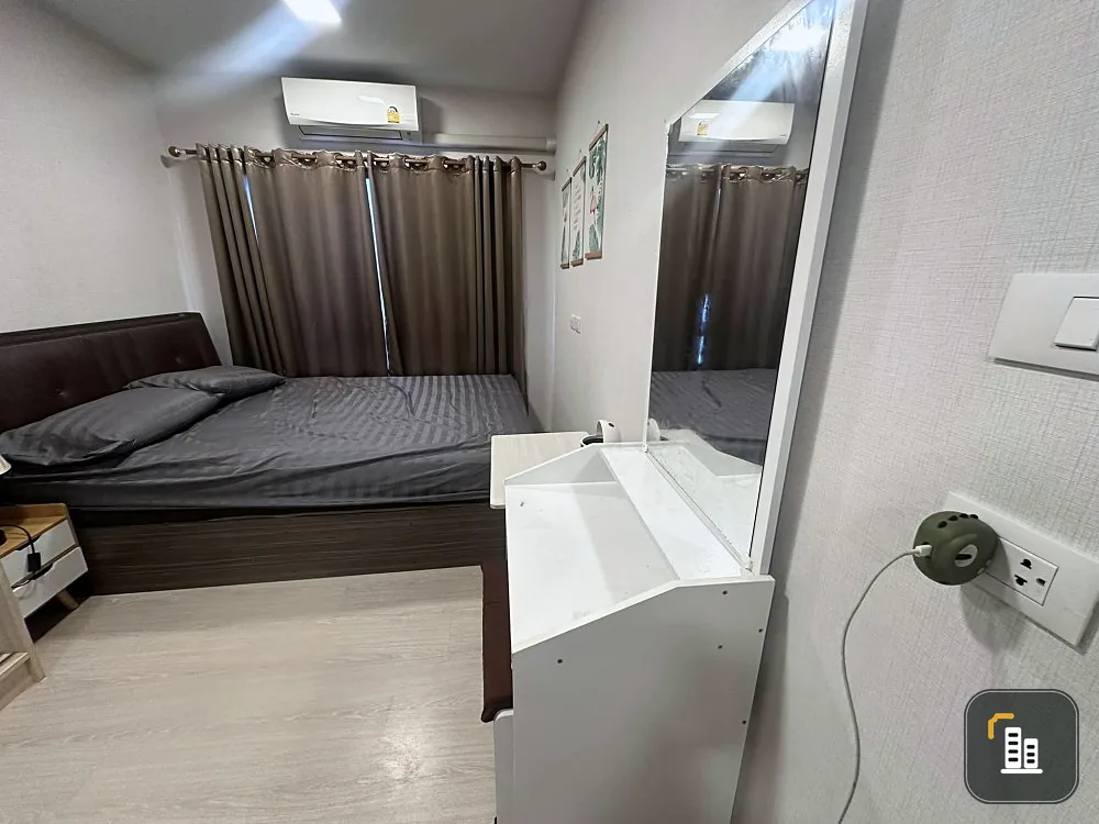 For rent: Plum Condo Rangsit Alive Phase 2, bright and comfortable room, fully furnished, ready to move in. Good like this, reserve now.