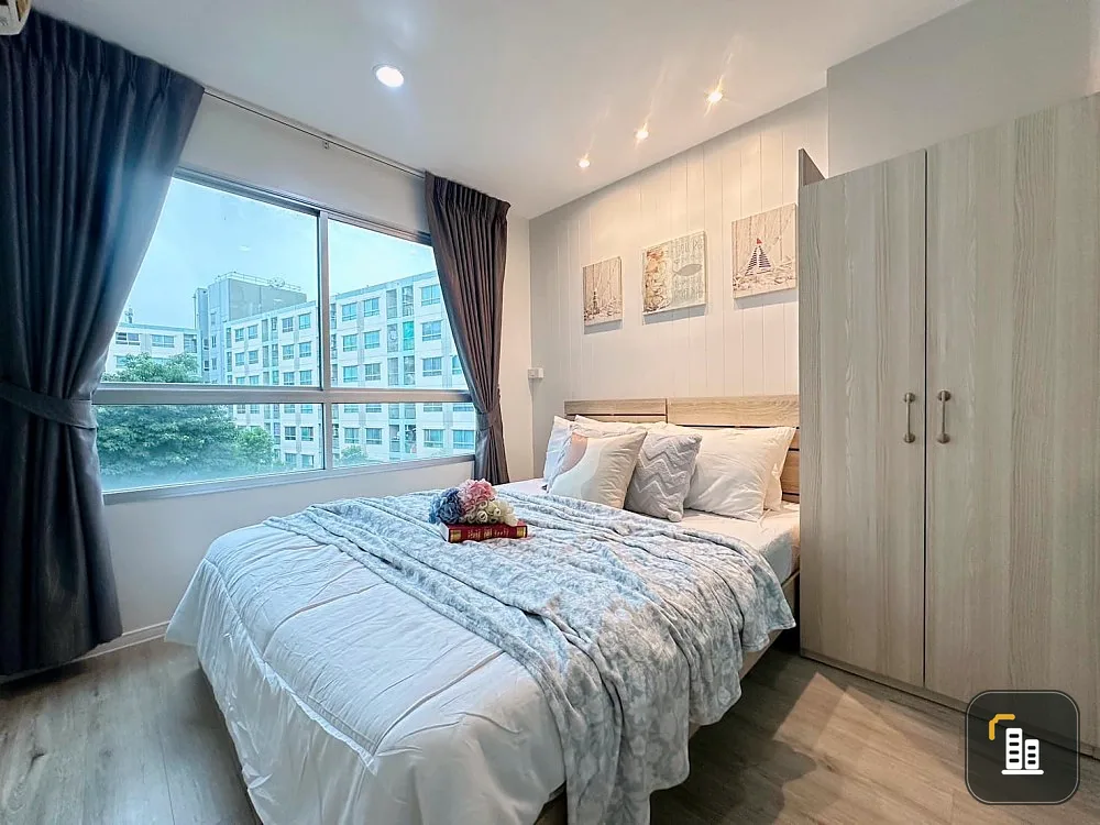 Condo for sale Lumpini Ville On Nut-Phatthanakan, 1 bedroom, 1 bathroom, Building C2, 5th floor, fully furnished, don't miss it.