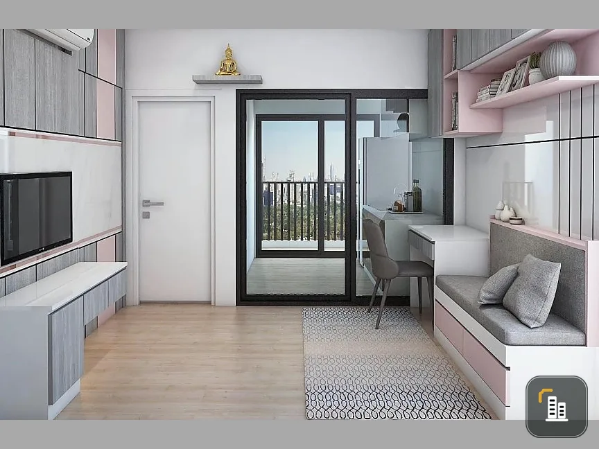 For sale: The Tree Sukhumvit 71-Ekkamai, 27th floor, position 2705, beautiful view, comes with complete decoration, book now.