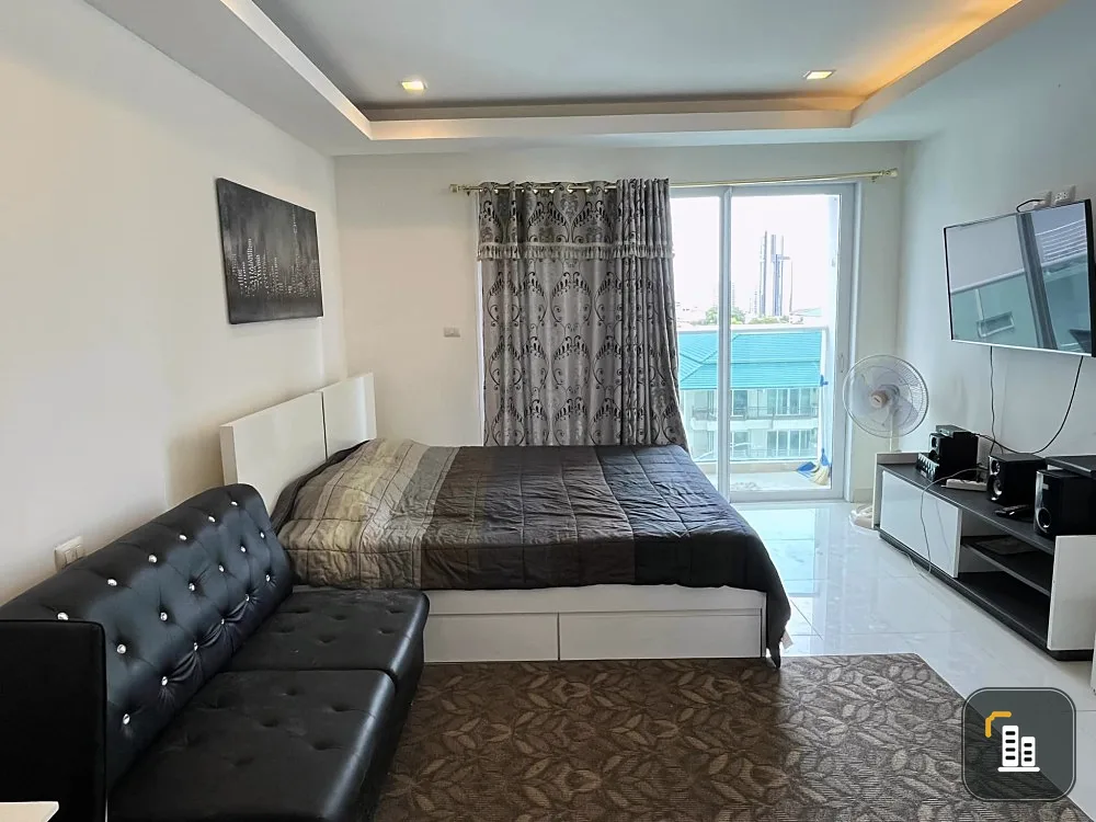 For rent: Cozy Beach View Condominium, Studio room, complete set of built-in furniture. Hurry and reserve before you miss out.
