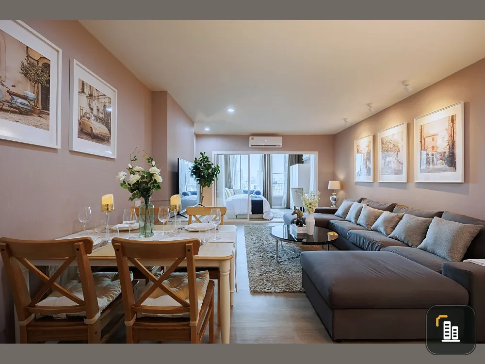 Condo for sale, La Maison Phahonyothin 24, decorated in luxury style, beautiful and perfect, 9th floor, city view, book now.