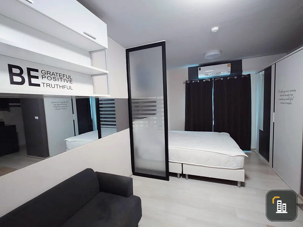 Unio Ramkhamhaeng-Serithai for sale, Studio room with fully furnished, comes at a low price, don't miss it.