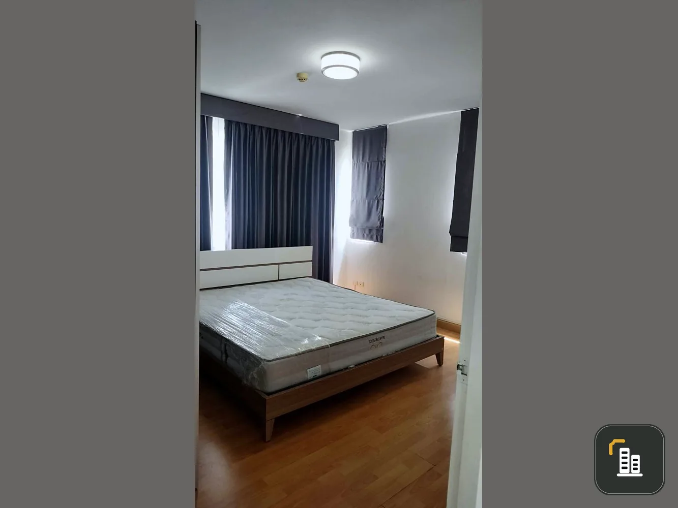 Condo for sale, City Home Sukhumvit 101, 7th floor, corner room, 2 bedrooms, 1 bathroom, fully furnished, just bring your bags.