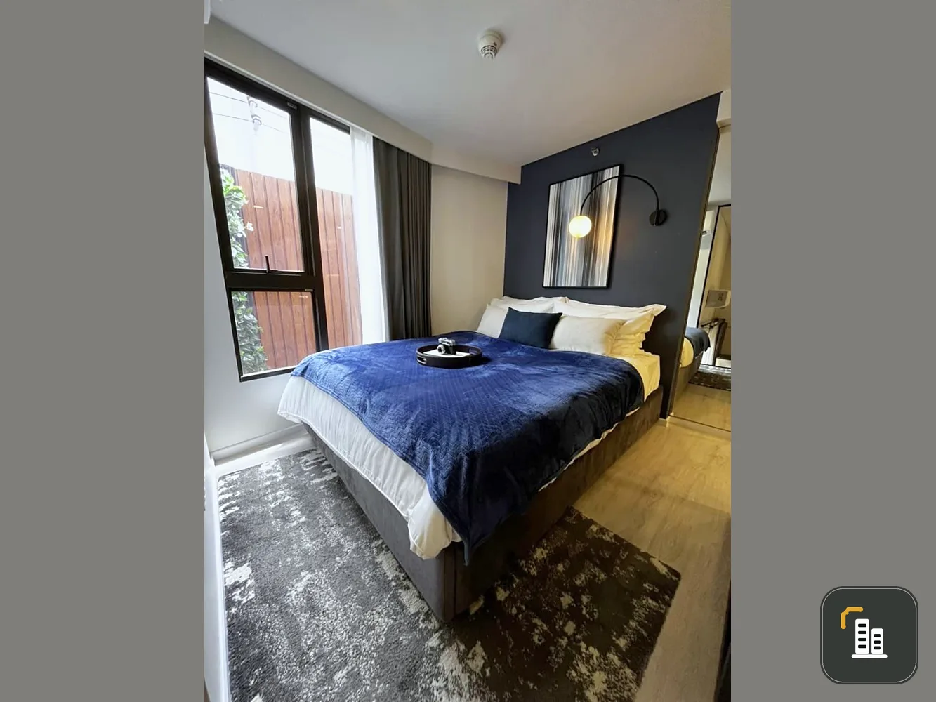 Down payment for sale, Landmark at Kasetsart, Thung Song Hong Station, 9th floor, duplex room, spacious, city view, book now