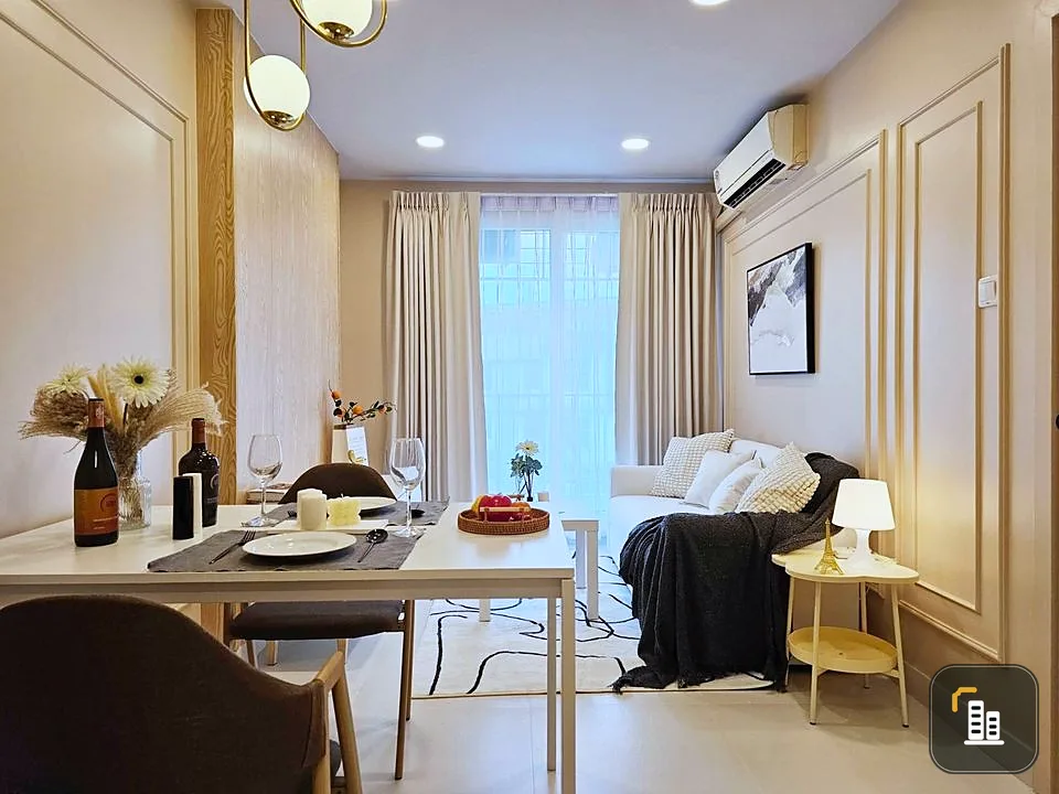 For sale: Murraya Place Lat Phrao 27, beautifully decorated, looks good and very stylish. A large closet holds all your stuff. Don't miss it.