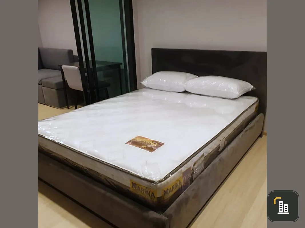 Condo for rent, Rise Rama 9, pool view, beautiful room, fully furnished. finish in one room Don't wait, hurry up to rent.