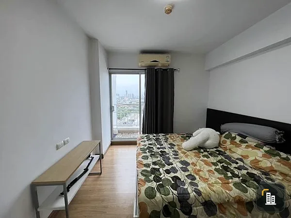 Condo for sale, Supalai Park, Tiwanon Intersection, 2 bedrooms, 1 bathroom, built-in furniture. Complete wallpaper. Reserve now.