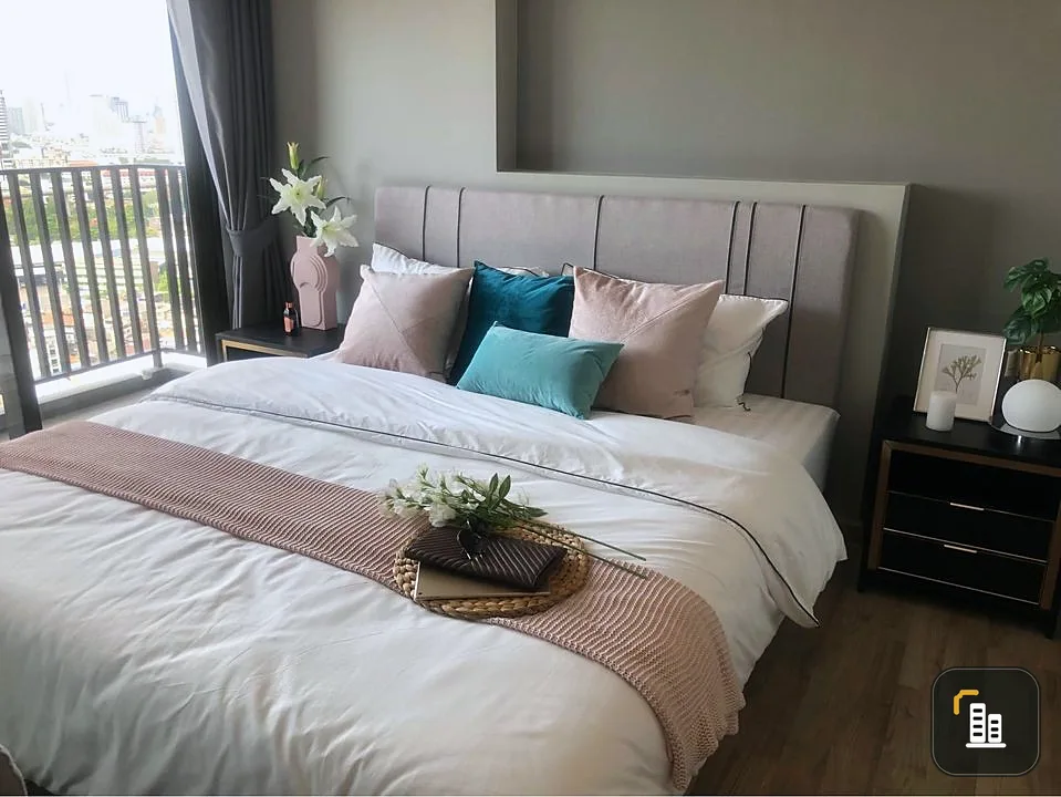 For rent, Niche Mono Charoen Nakhon, nice room, fully furnished, electrical appliances. If you miss it, you'll regret it later.