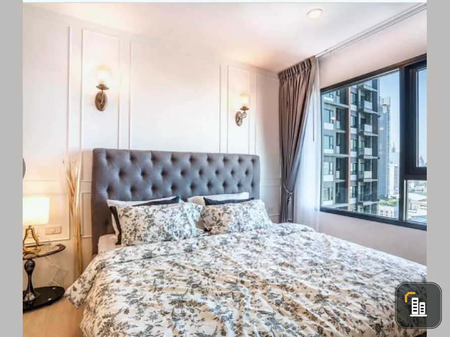 Urgent. Condo for rent Life Asoke, beautiful room, luxurious, city style, new room, Makkasan view, rent now.