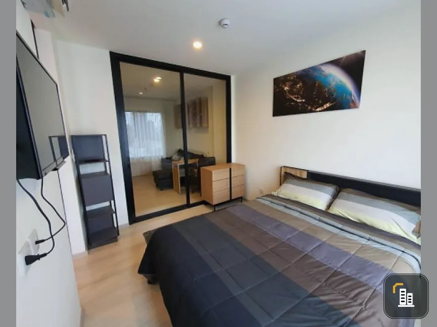 Listen this way! Condo for rent Life Asoke, beautiful room, new, decorated Furniture + electrical appliances complete set!!