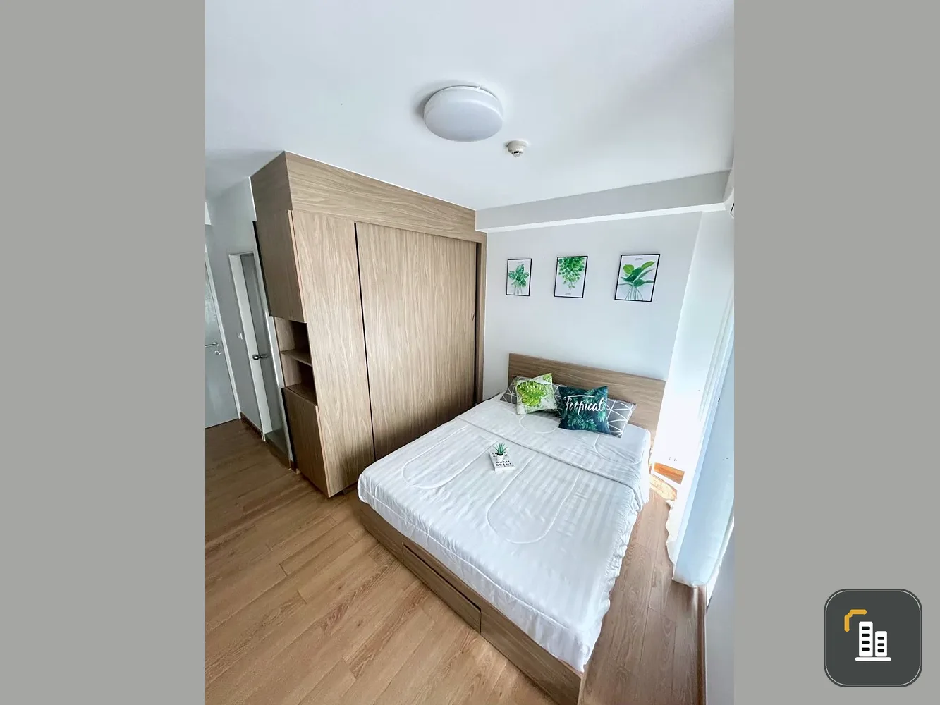 Condo for sale, Chapter One The Campus Lat Phrao 1, studio, size 23 sq m, 8th floor, fully furnished, book now.