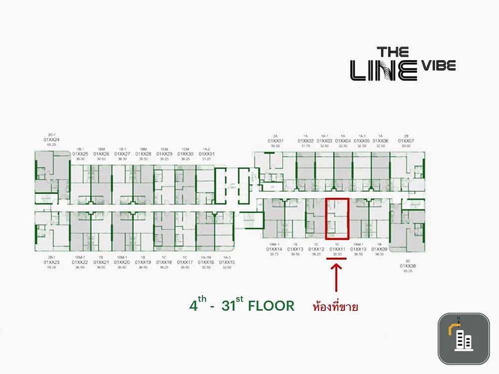 Selling down payment, The Line Vibe, spacious room, south facing, open view, with built-in kitchen, hurry up and reserve, become the owner now.