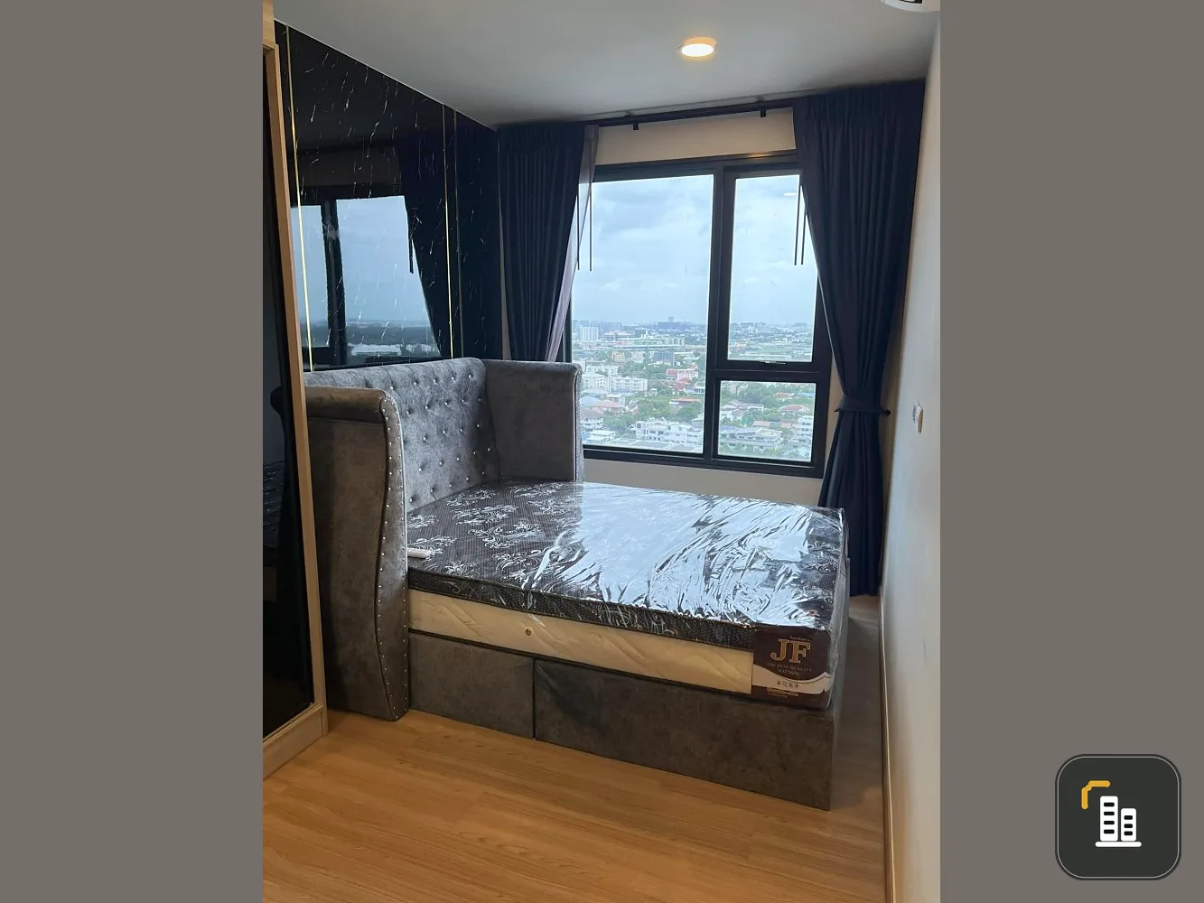 For rent: Chivathai Kaset Nawamin, high floor, separate room, open view, airy, comfortable. Don't wait, book now!