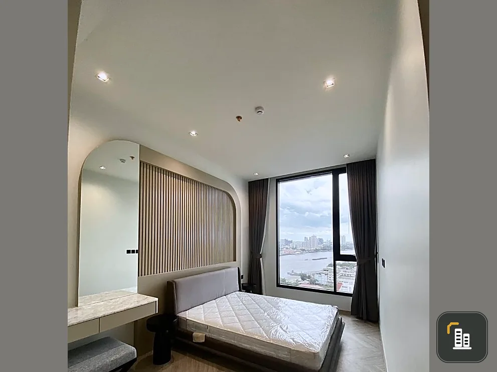 For rent or sell, Chapter Charoen Nakhon Riverside, 17th floor, river view room, see Asiatique, nicely built, hurry and reserve.