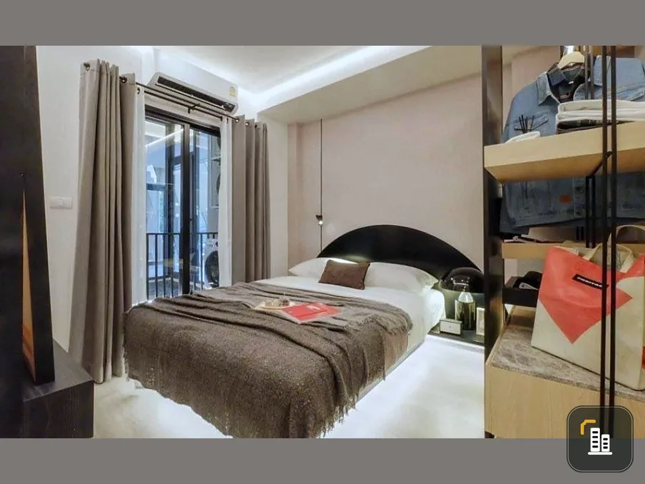 For sale, Quintara My Jane Ratchada - Huai Khwang, a nice room, a wide balcony, with a built-in kitchen, book now, don't delay.