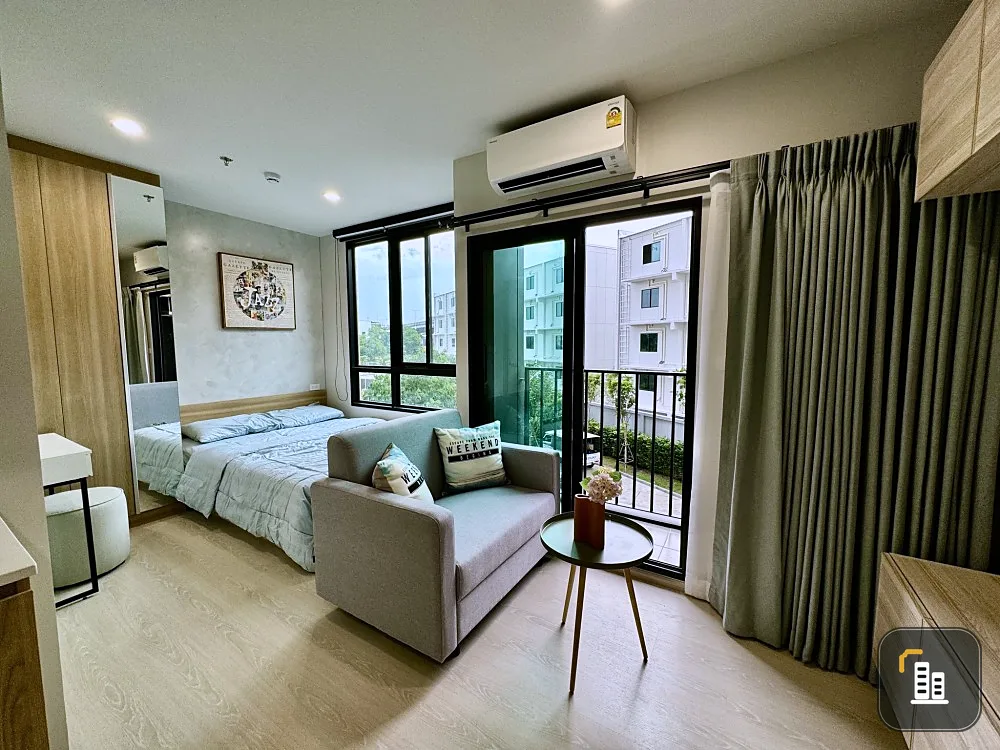 For sale, for rent, Nue Connex Condo, Don Mueang, STUDIO room, decorated in a minimalist style, don't miss out if you book.