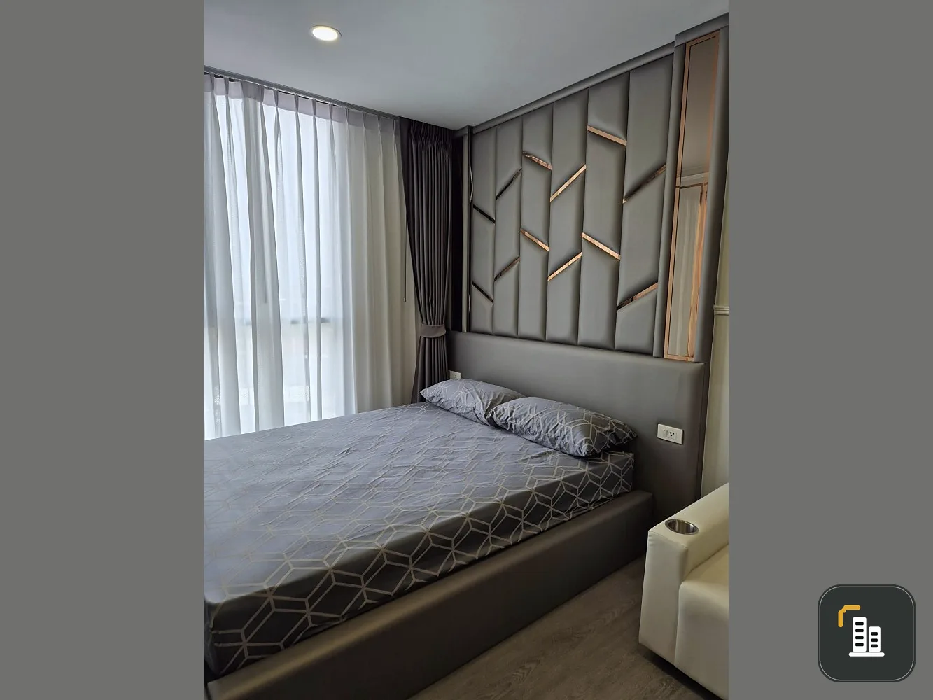 For rent: The origin Lat Phrao Bang Kapi *Corner room* Fully furnished, Modern Luxury Style, you shouldn't miss it.
