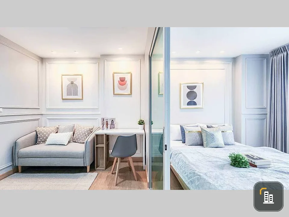 For sale: Aspire Ngamwongwan, rooms are clearly divided into sections, furnished and very nice. Don't miss out if you book.