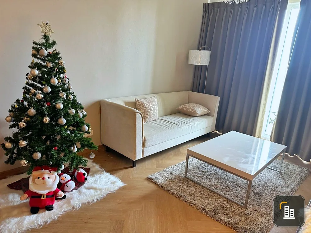 Condo for rent, Supalai River Resort, high floor, spacious room, beautifully decorated, nice to live in. Good like this, reserve now.