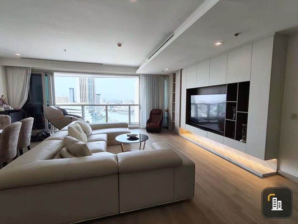Condo for sale, The River, high floor, very large room, beautifully decorated, Icon Siam view, if you don't book, you'll really miss out.
