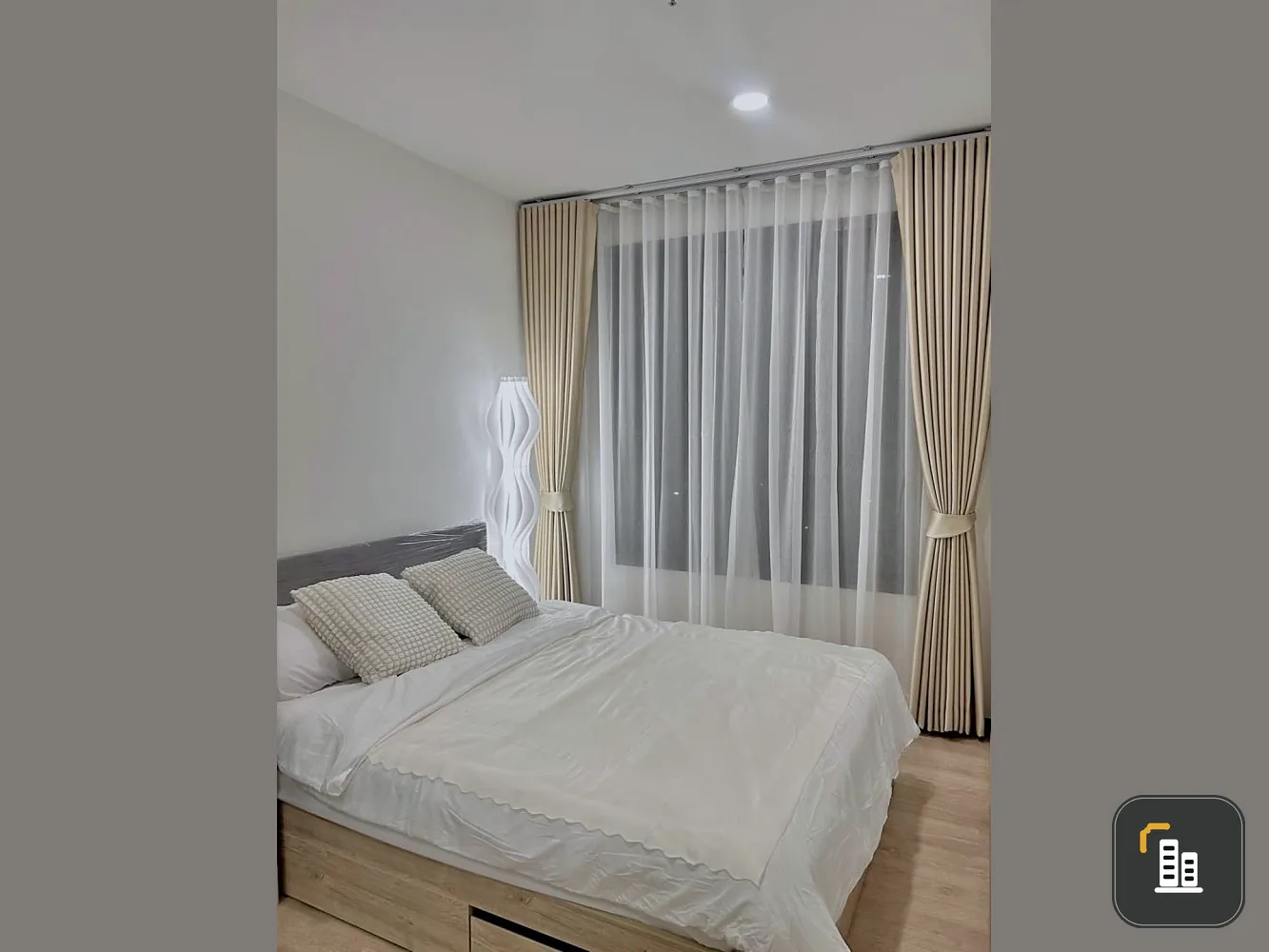 Condo for rent, Chivathai Kaset Nawamin, 6th floor, bright and comfortable room, with amenities, book now.