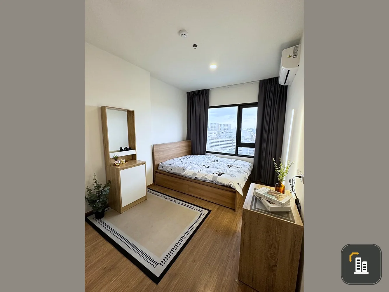 For rent: The LIVIN Phetkasem 37, 12th floor, open view, very comfortable to the eyes, decorated in a minimalist style, don't miss out, book now.