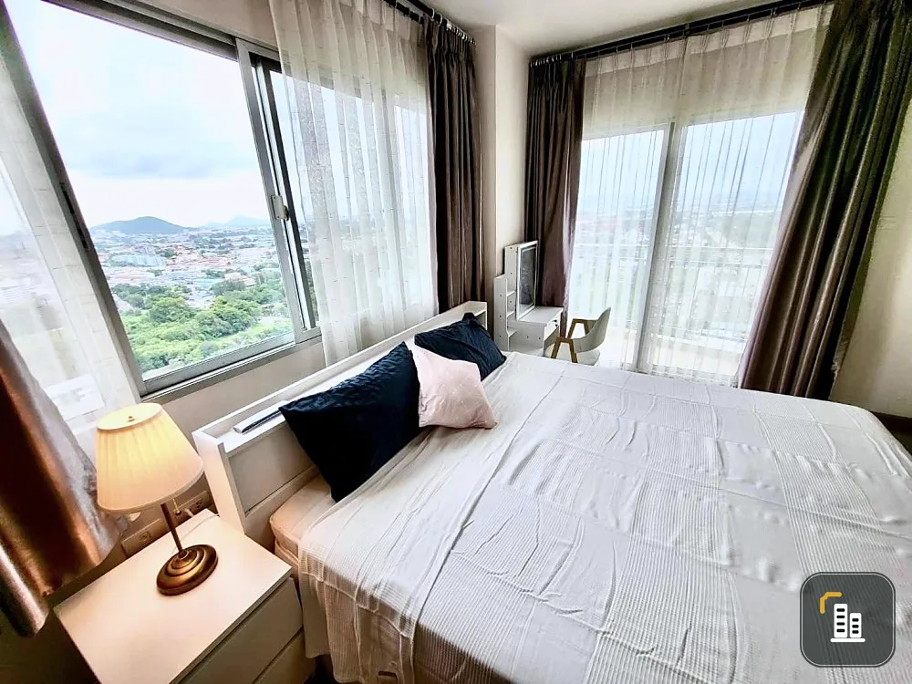 For rent Supalai Vista Sriracha - Laem Chabang Port Intersection, high floor room, open to the breeze all day, book now.