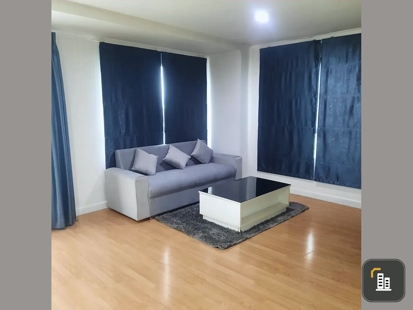 For rent: Lumpini Ville Ramkhamhaeng 26, corner room, no rooms on either side, no buildings blocking the view, hurry and reserve now!