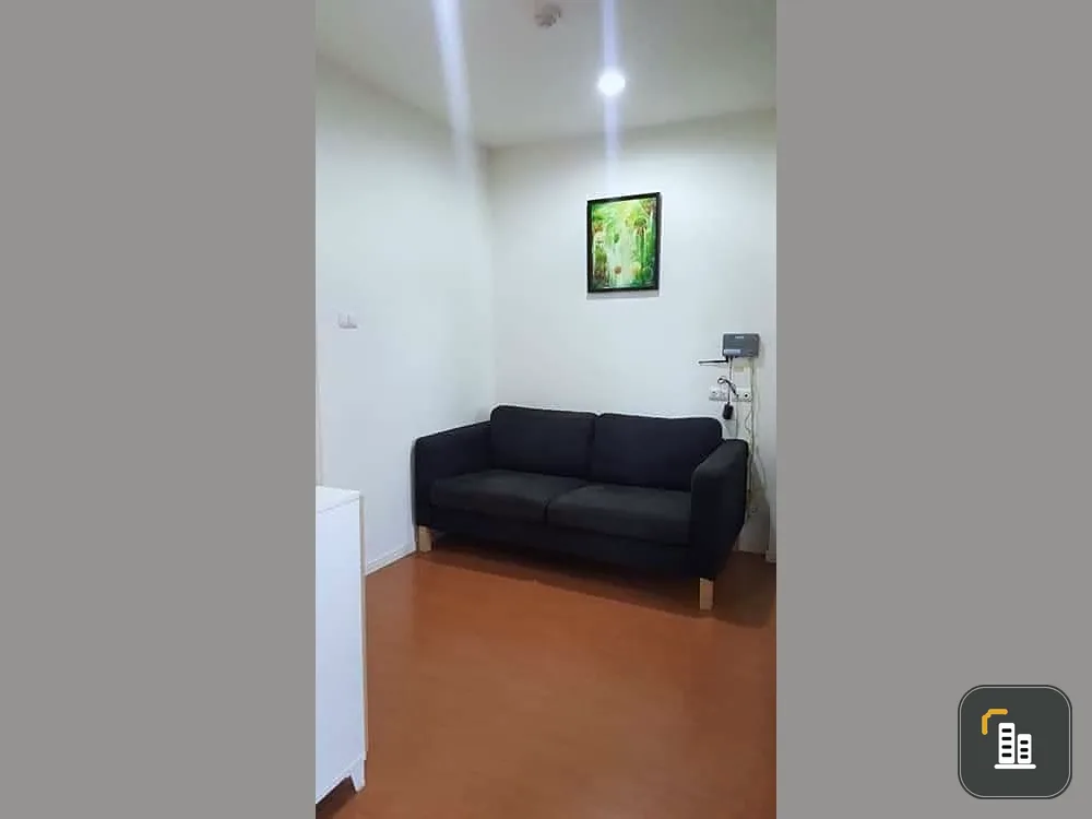 For sale, for rent, Lumpini Condo Town, Nida-Seri Thai, clearly separated rooms, 5th floor, good height, good price, hurry and book.