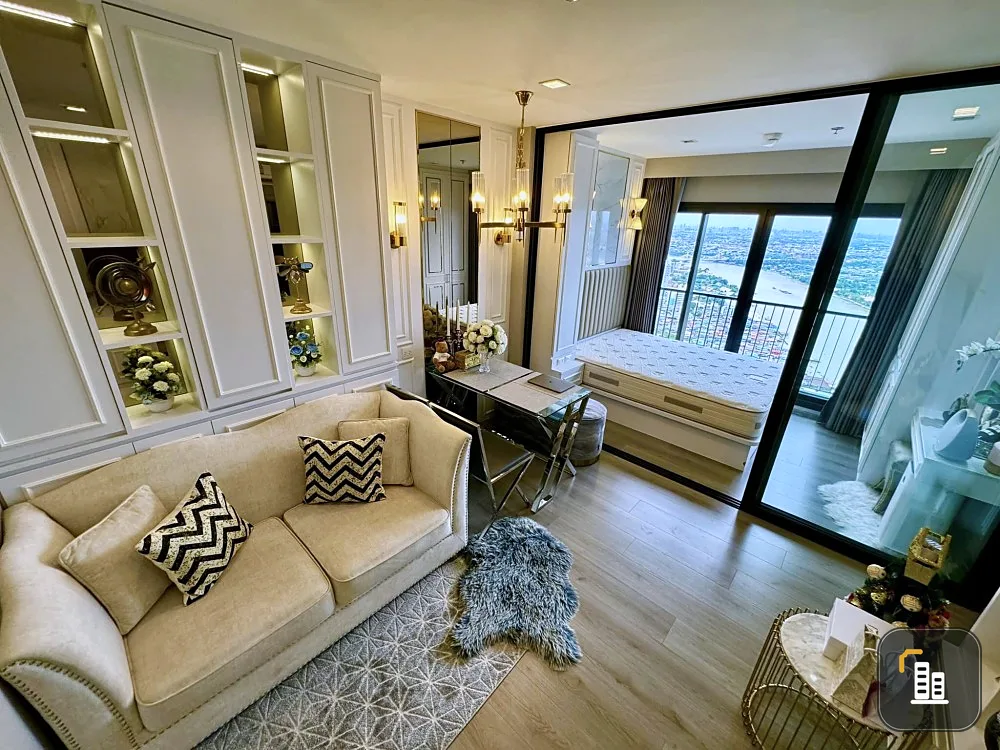 Condo for sale The Politan Rive, best room location, built-in luxury style, hurry up and buy, don't miss the opportunity.