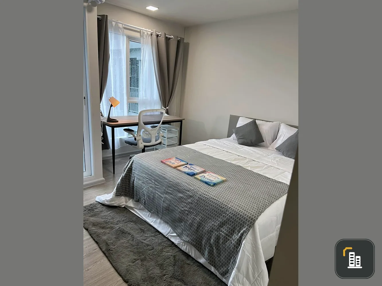 For rent: Kave Town Island, 2 bedrooms, 6th floor, outside view, fully furnished, ready to move in, reserve now, hurry!