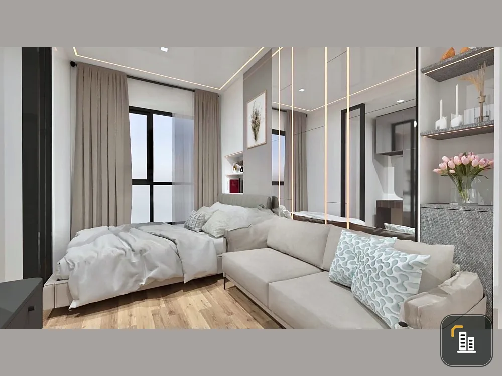 For sale, for rent, The Origin Plug and Play Ramintra, 5th floor, nice room with facilities, book now