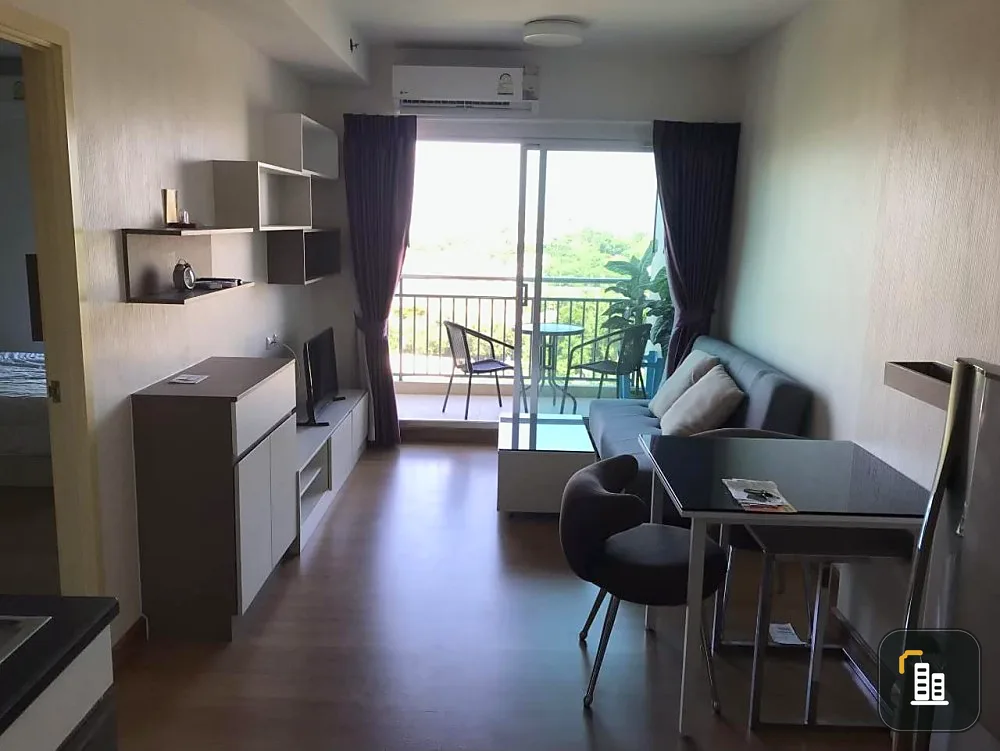 For rent Supalai Marey Pattaya (South Pattaya), usable space in the room is plenty, has full electrical appliances, ready to move in