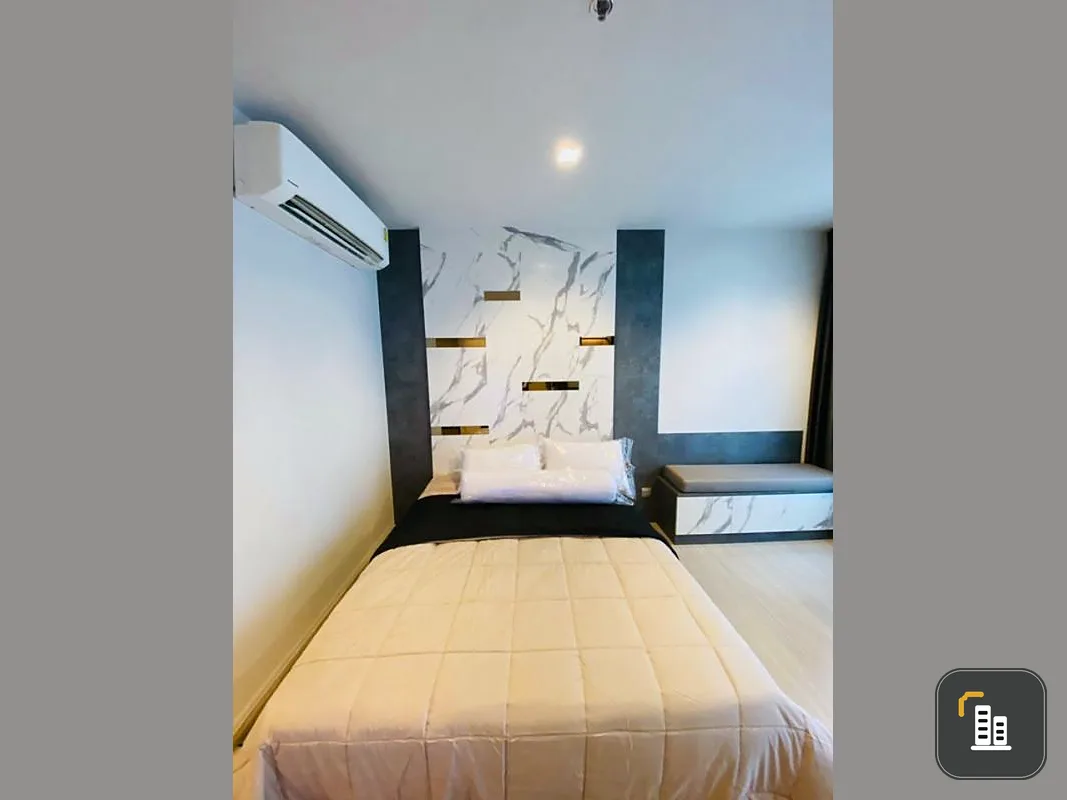 Condo for rent, Life Asoke-Rama, 9 rooms, east corner, beautiful green garden, bright, not hot, hurry to reserve.