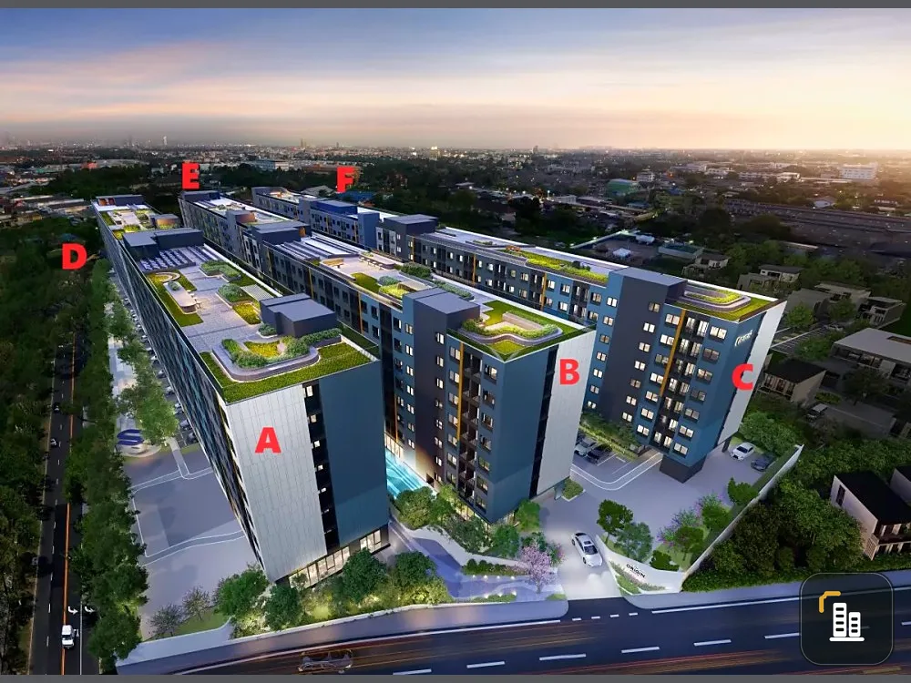 Selling down payment, The Origin Bang Khae, corner room, not crowded, biggest room on the floor, must get it now!