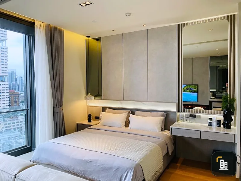 For rent!! Condo Beatniq Sukhumvit 32, 20th floor, city view, luxuriously decorated room, good furniture, don't miss!!