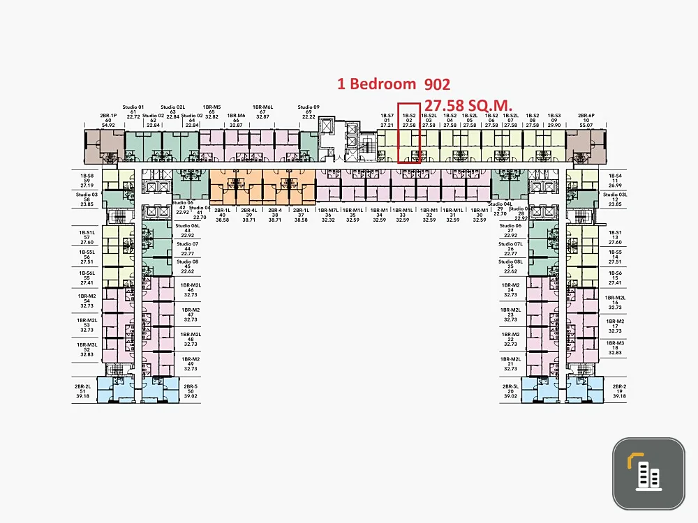 Selling down payment at The Living Ramkhamhaeng. Separate room. Balcony facing north. No blocked view. Don't miss it!