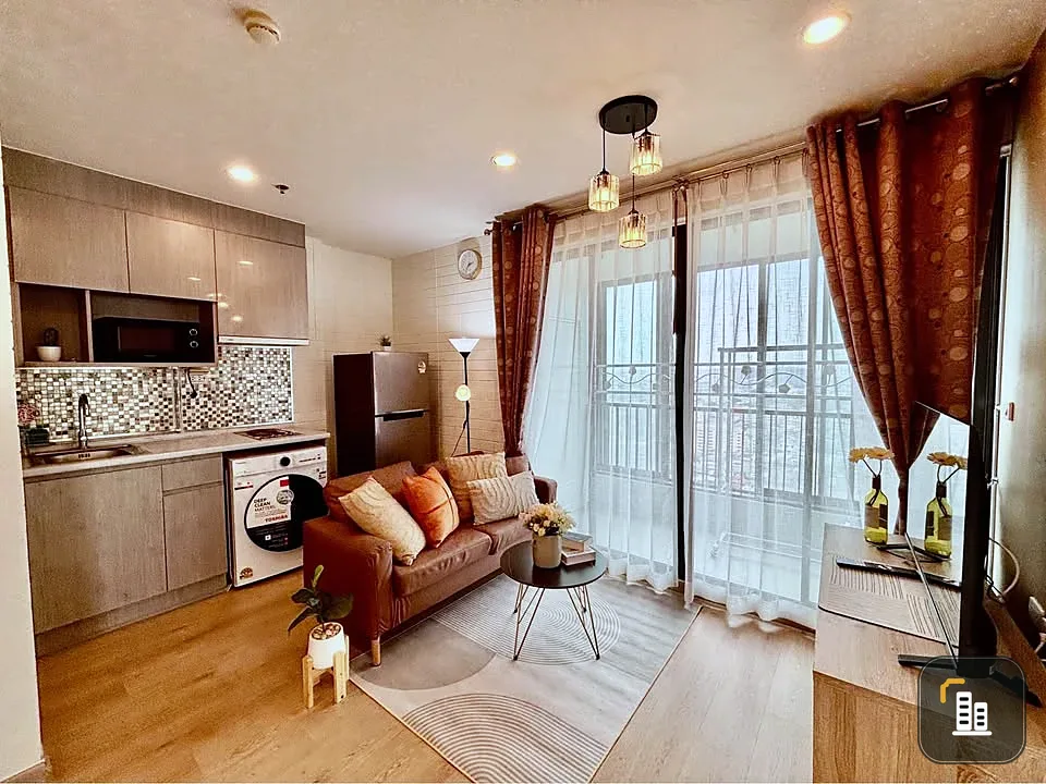 For sale or rent: Ideo Sathorn-Tha Phra, quiet corner room, not crowded, empty room, people who like to decorate their rooms must not miss it.