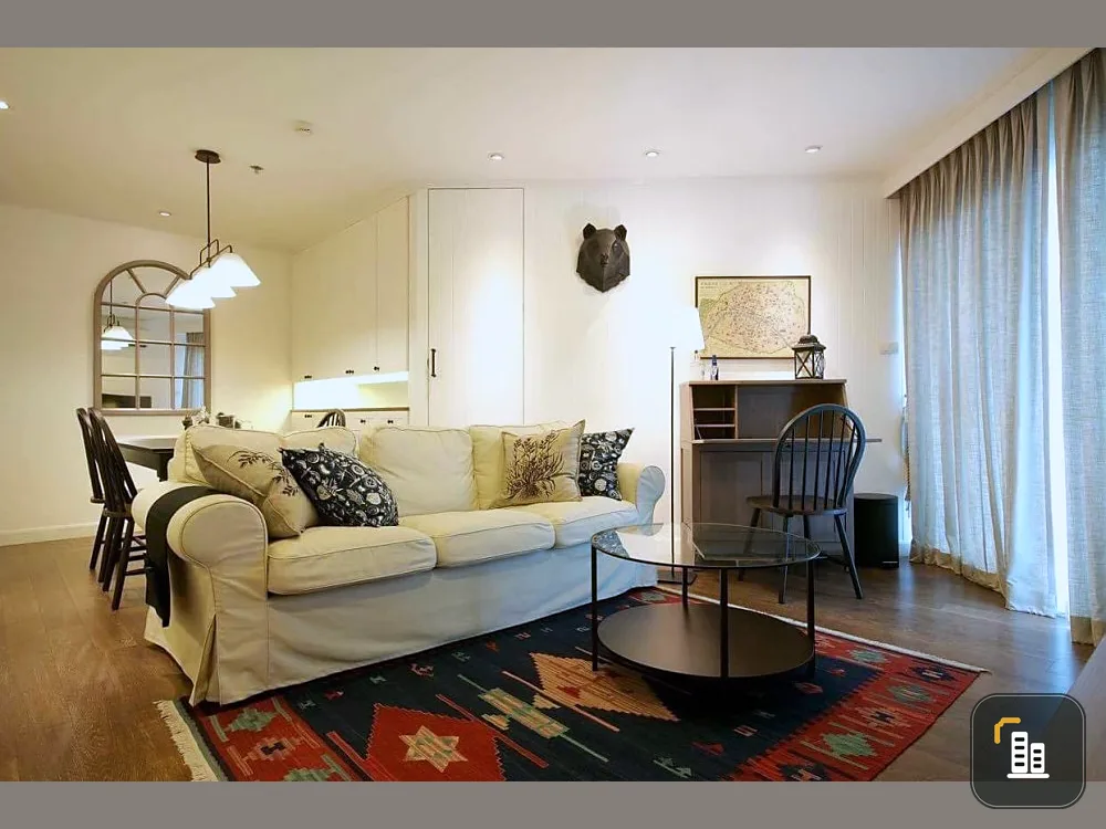Condo for sale, Belle Grand Rama 9, Fully Furnished, European Cottage style, spacious and comfortable, reserve now!