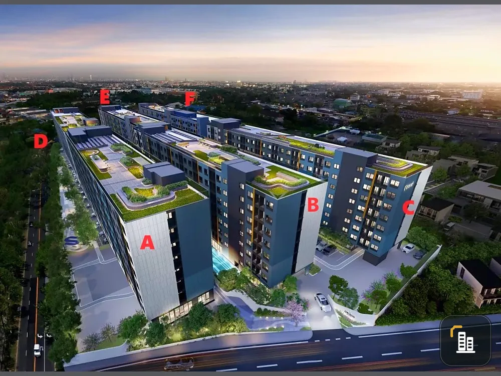 Selling a reservation slip for THE ORIGIN BANGKAE project, 1 bedroom, 1 bathroom, 5th floor, affordable price, buy now.