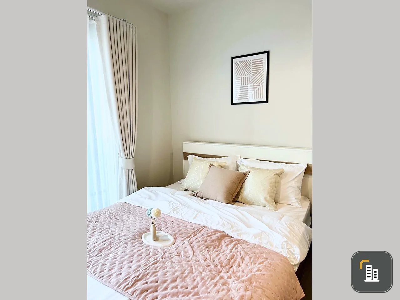 Condo for rent, Metro Sky Wutthakat, well-separated rooms, great price, hurry and reserve now, don't miss out.