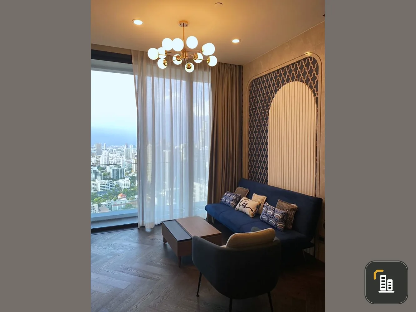For rent!! Condo The Esse Sukhumvit 36, 29th floor, Building A, open view, fully furnished, luxuriously decorated, ready to move in, don't miss it!!
