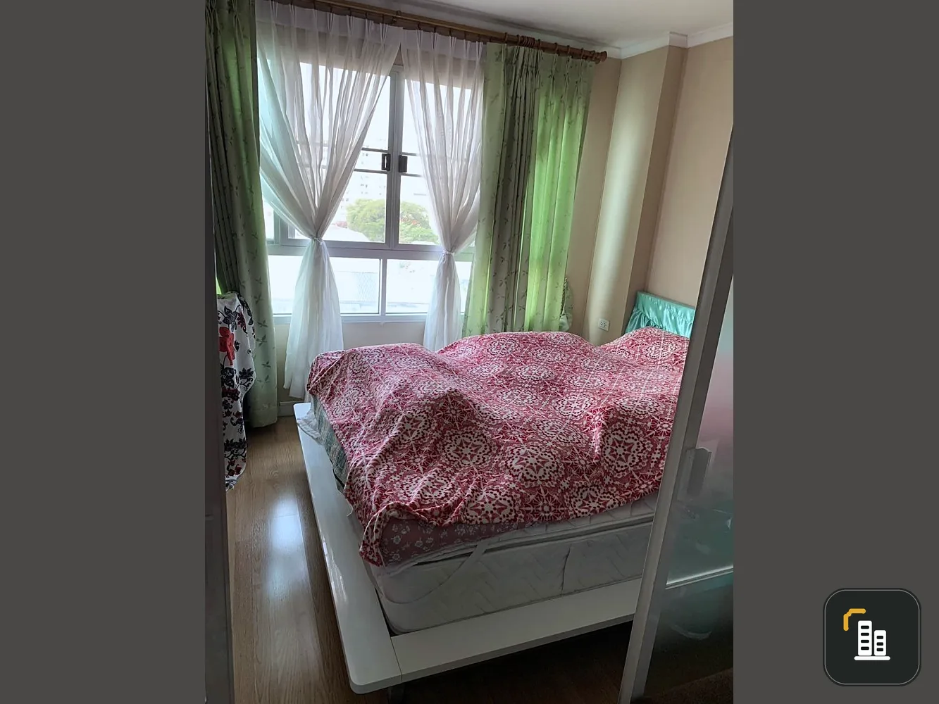 Condo for sale, Lumpini Ville Ramkhamhaeng 26, 8th floor, not very high, spacious room with built-in kitchen, don't wait.