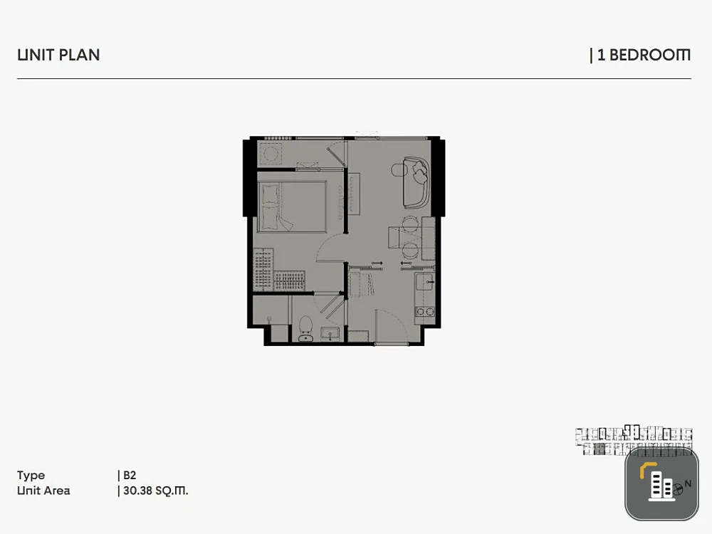 Condo for sale, Cobb Kaset Sripatum, 17th floor, east side, open view, convenient transportation, you can't miss out on booking.