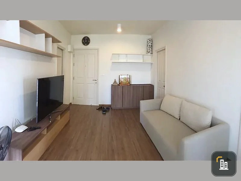 For sale: U Delight @ Hua Mak Station, corner room, 2 bedrooms, swimming pool view, fully furnished and appliances